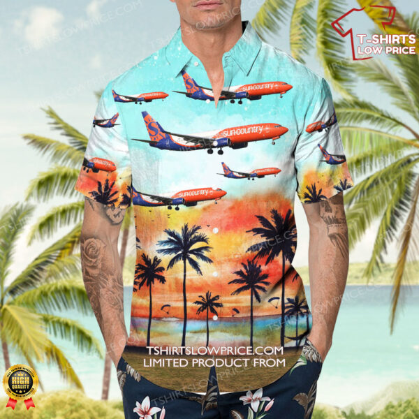 Boeing 737-8KN Sun Country Airlines Hawaiian Shirt