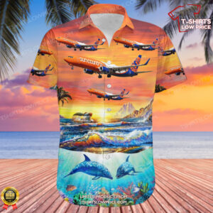 Boeing 737-8JP Sun Country Airlines Hawaiian Shirt