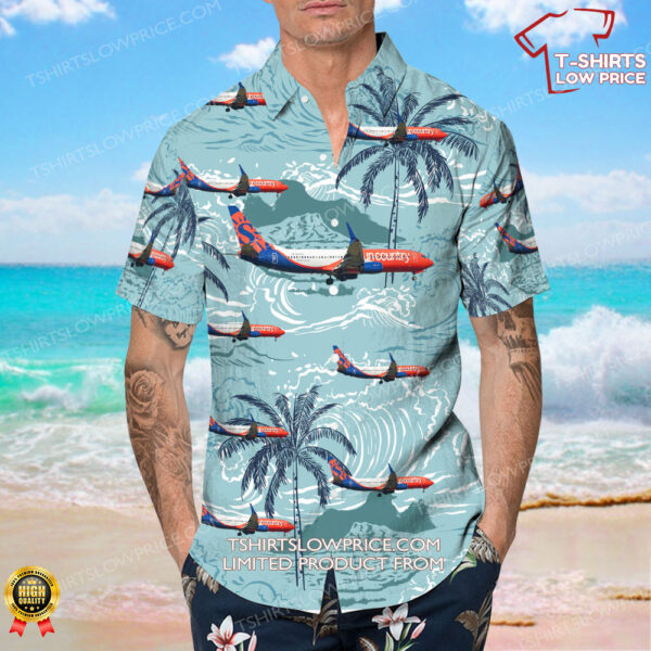 Boeing 737-8FH Sun Country Airlines Hawaiian Shirt