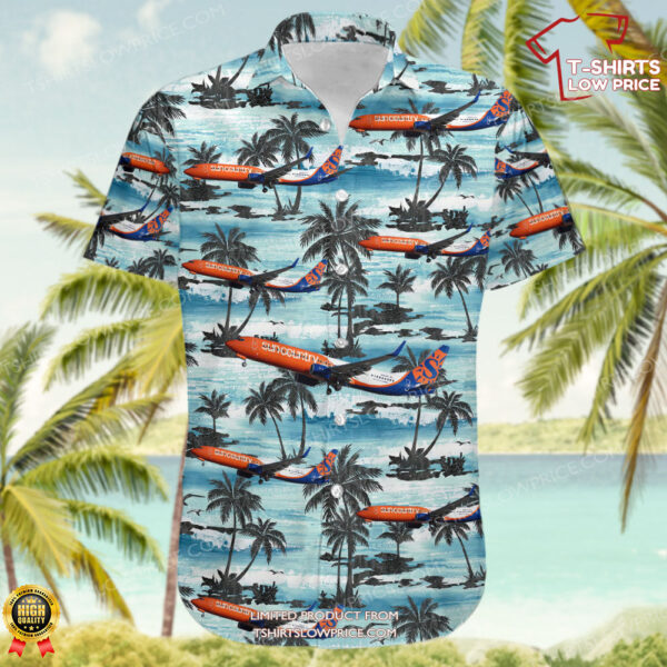Boeing 737-91MER Sun Country Airlines Hawaiian Shirt Boeing 737-91MER Sun Country Airlines Hawaiian Shirt