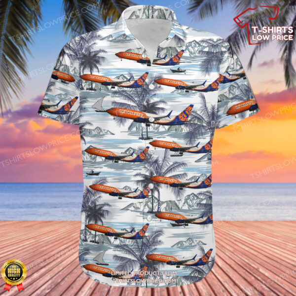 Boeing 737-8K5 Sun Country Airlines Hawaiian Shirt