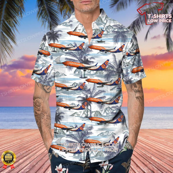 Boeing 737-8K5 Sun Country Airlines Hawaiian Shirt