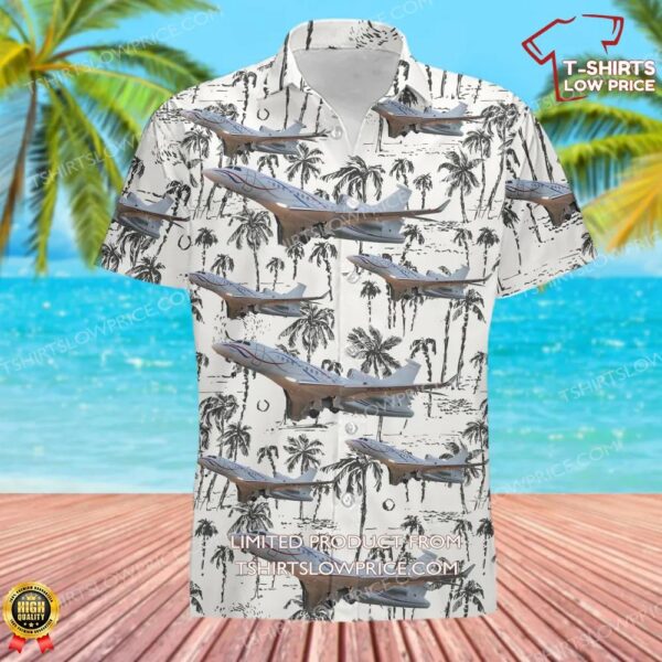 Dassault Falcon 7X Hawaiian Shirt