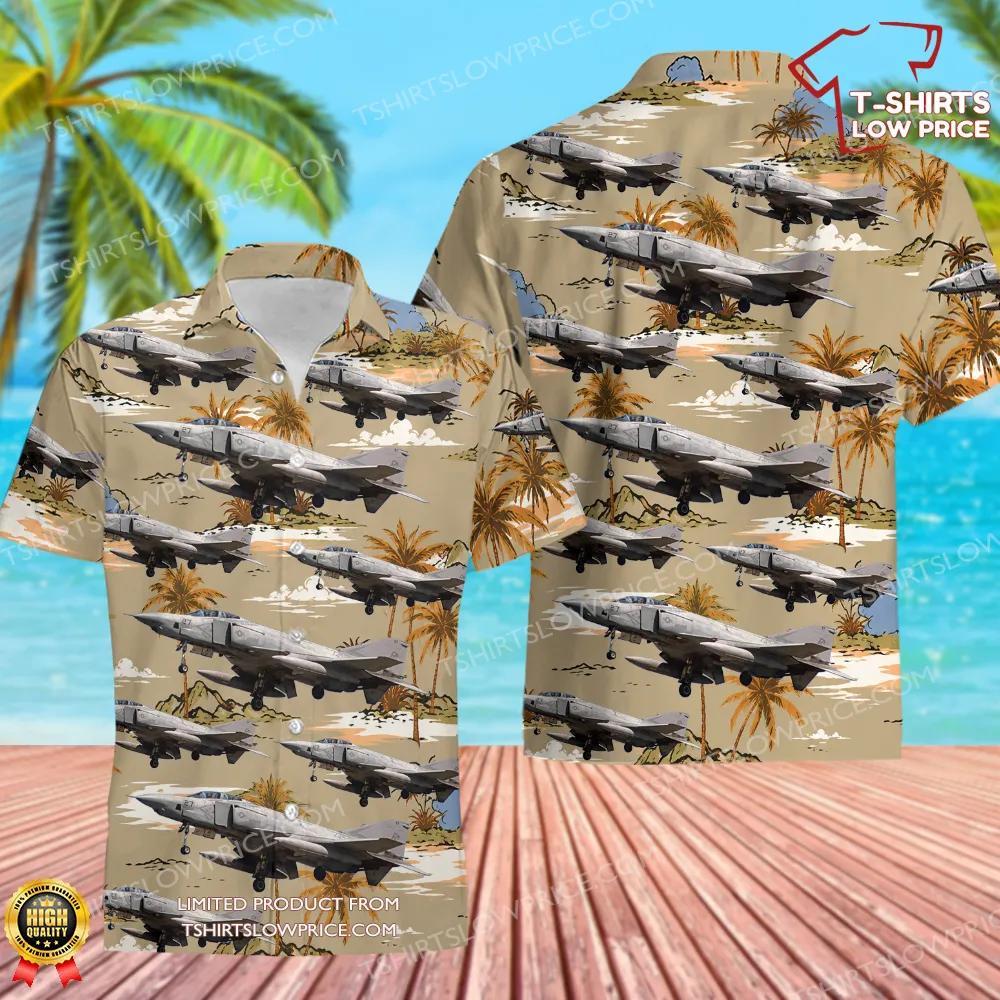 McDonnell Douglas RF-4B Phantom II Hawaiian Shirt McDonnell Douglas RF 4B Phantom II Hawaiian Shirt