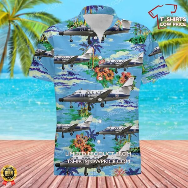Royal Navy Scottish Aviation HP-137 Jetstream Hawaiian Shirt Royal Navy Scottish Aviation HP-137 Jetstream Hawaiian Shirt
