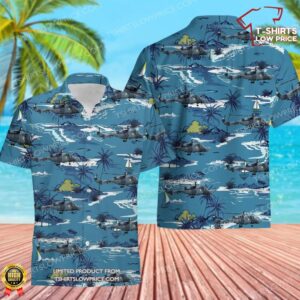 Royal Navy AgustaWestland AW-159 Wildcat HMA2 Hawaiian Shirt