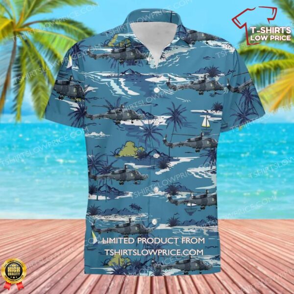 Royal Navy AgustaWestland AW-159 Wildcat HMA2 Hawaiian Shirt Royal Navy AgustaWestland AW-159 Wildcat HMA2 Hawaiian Shirt