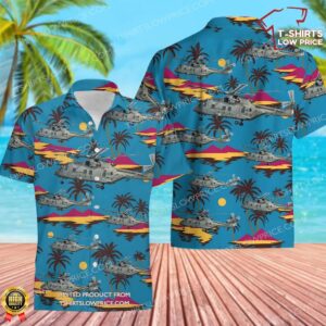 Royal Navy AgustaWestland EH101-512 Merlin HC4A Hawaiian Shirt