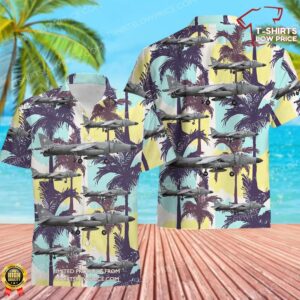 Royal Navy British Aerospace Sea Harrier FA2 Hawaiian Shirt