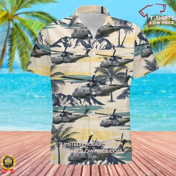 Royal Navy EHI EH101-111 Merlin HM2 Hawaiian Shirt Royal Navy EHI EH101-111 Merlin HM2 Hawaiian Shirt