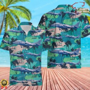 Royal Navy Hawker Siddeley Harrier Hawaiian Shirt Royal Navy Hawker Siddeley Harrier Hawaiian Shirt