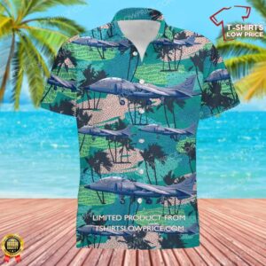 Royal Navy Hawker Siddeley Harrier Hawaiian Shirt