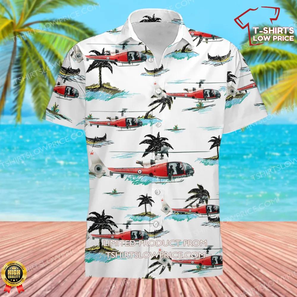 Royal Navy Aerospatiale SA 341C Gazelle HT2 Hawaiian Shirt1 Royal Navy Aerospatiale SA 341C Gazelle HT2 Hawaiian Shirt1