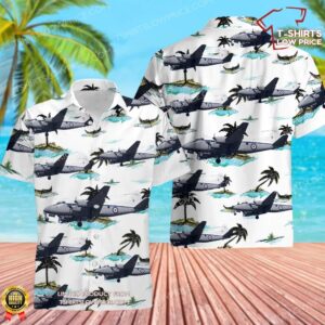 Royal Navy De Havilland D.H. 114 Sea Heron C.1 Hawaiian Shirt Royal Navy De Havilland D.H. 114 Sea Heron C.1 Hawaiian Shirt
