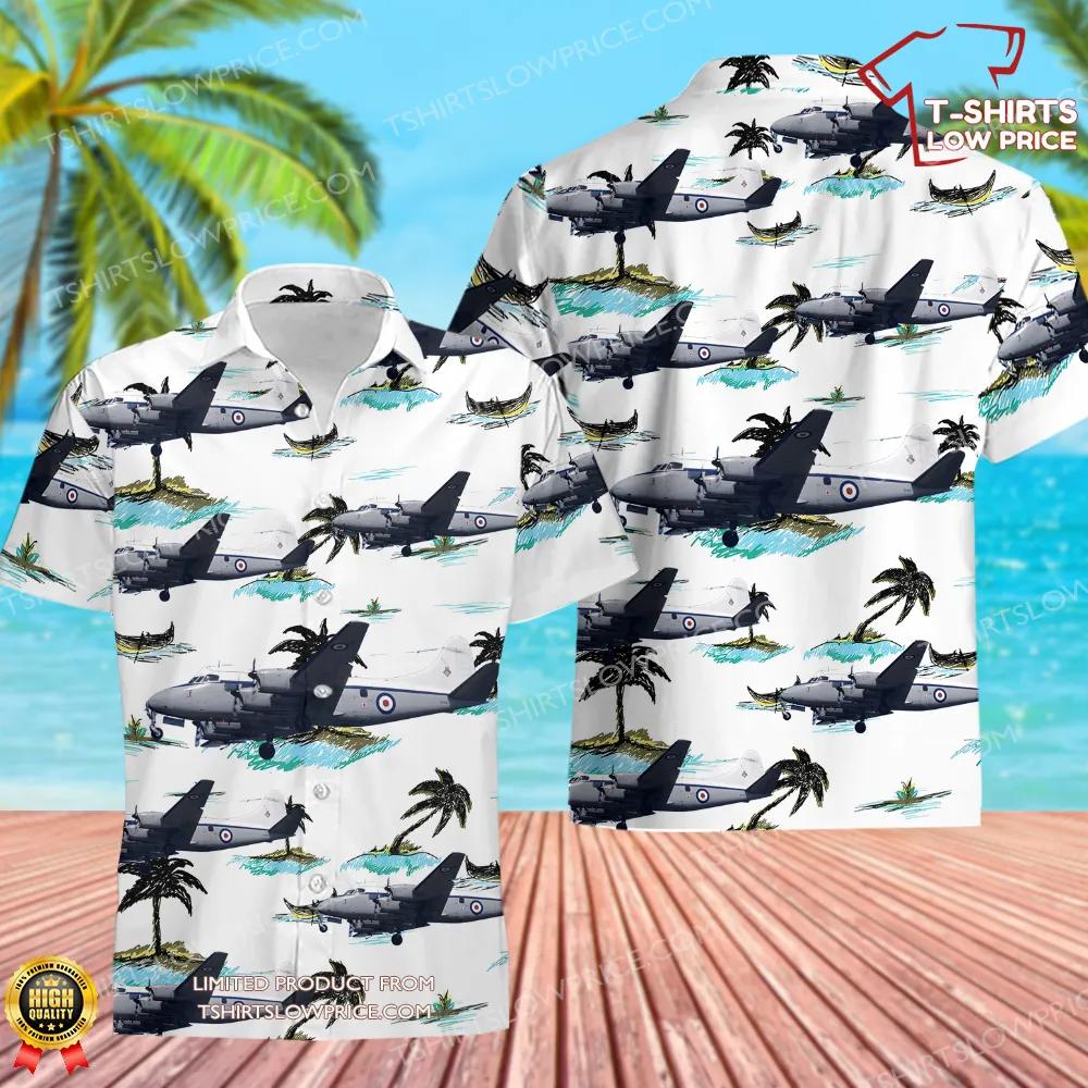 Royal Navy De Havilland D.H. 114 Sea Heron C.1 Hawaiian Shirt Royal Navy De Havilland D.H. 114 Sea Heron C.1 Hawaiian Shirt