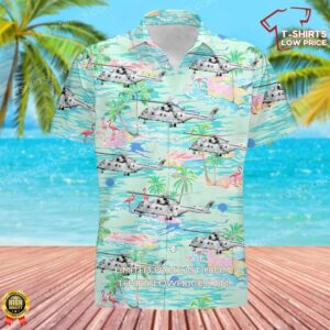 Royal Navy EHI EH101-411 Merlin HC3 Hawaiian Shirt