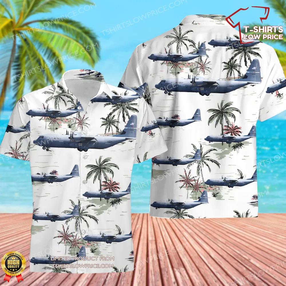 USA Air Force Lockheed Martin C-130J-30 Hercules Hawaiian Shirt USA Air Force Lockheed Martin C 130J 30 Hercules Hawaiian Shirt