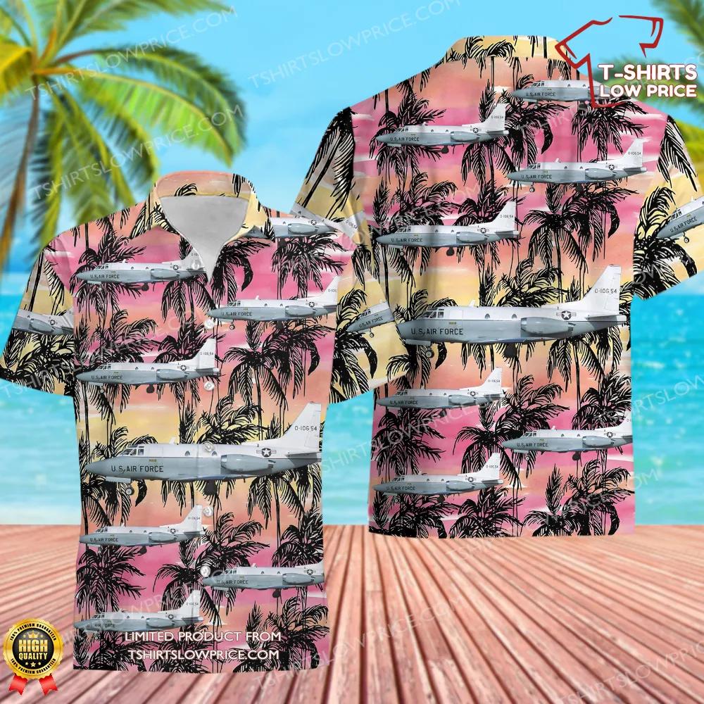 USA Air Force North American Sabreliner (T-39) Hawaiian Shirt USA Air Force North American Sabreliner T 39 Hawaiian Shirt