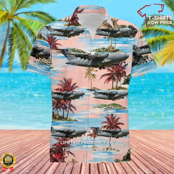 USA Air Force Boeing C-17A Globemaster III Hawaiian Shirt