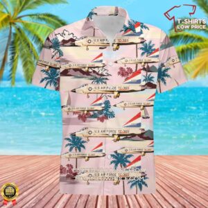 USA Air Force Boeing Convair TF-102A Delta Dagger Hawaiian Shirt
