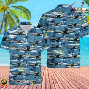 USA Air Force Lockheed Martin C-130 Hercules (L-382) Hawaiian Shirt