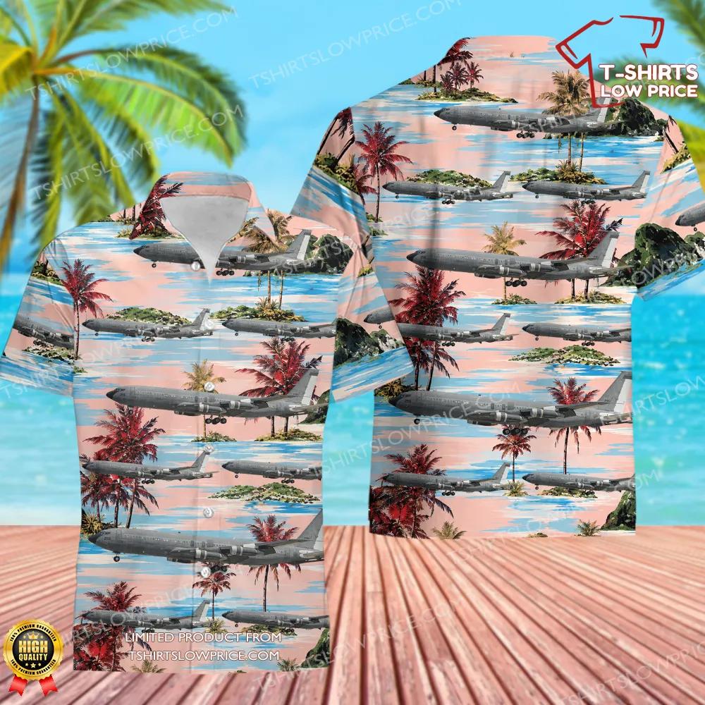 Israel Air Force Boeing 707-300 Hawaiian Shirt Israel Air Force Boeing 707 300 Hawaiian Shirt