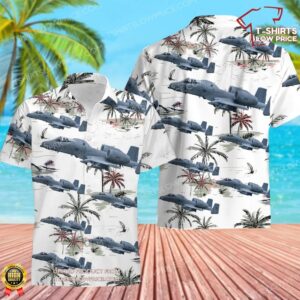 USA Air Force Fairchild A-10C Thunderbolt II Hawaiian Shirt USA Air Force Fairchild A-10C Thunderbolt II Hawaiian Shirt