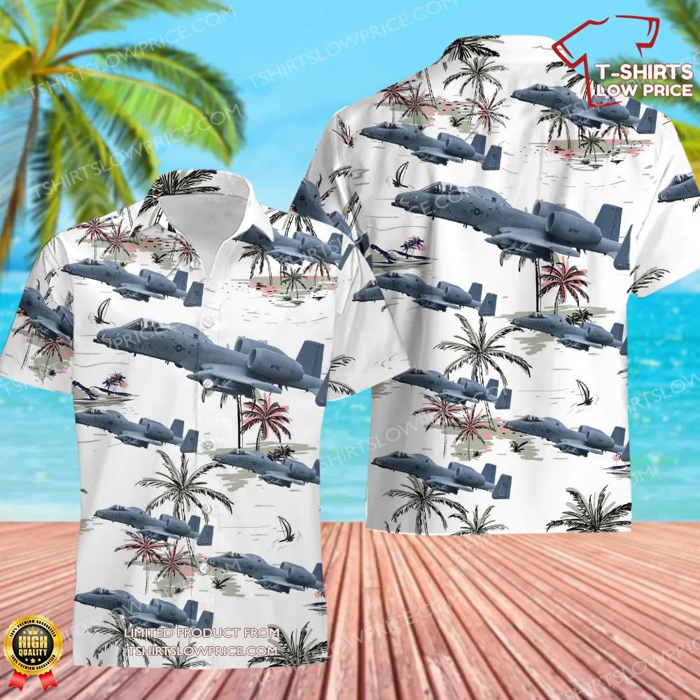 USA Air Force Fairchild A-10C Thunderbolt II Hawaiian Shirt USA Air Force Fairchild A 10C Thunderbolt II Hawaiian Shirt