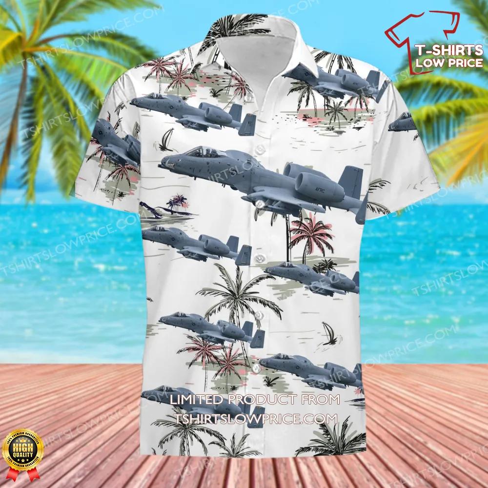 USA Air Force Fairchild A 10C Thunderbolt II Hawaiian Shirt1 USA Air Force Fairchild A 10C Thunderbolt II Hawaiian Shirt1