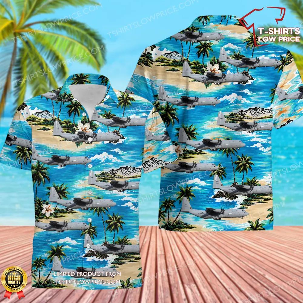 Canada Air Force Lockheed Martin CC-130J-30 Hercules Hawaiian Shirt Canada Air Force Lockheed Martin CC 130J 30 Hercules Hawaiian Shirt