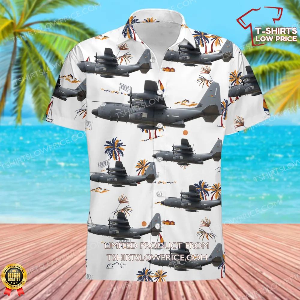 Germany Air Force Lockheed Martin KC 130J Hercules Hawaiian Shirt1 Germany Air Force Lockheed Martin KC 130J Hercules Hawaiian Shirt1