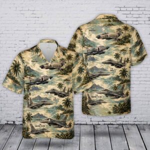 USAF F-4 Phantom II F-15 Eagle F-16 Fighting Falcon Hawaiian Shirt