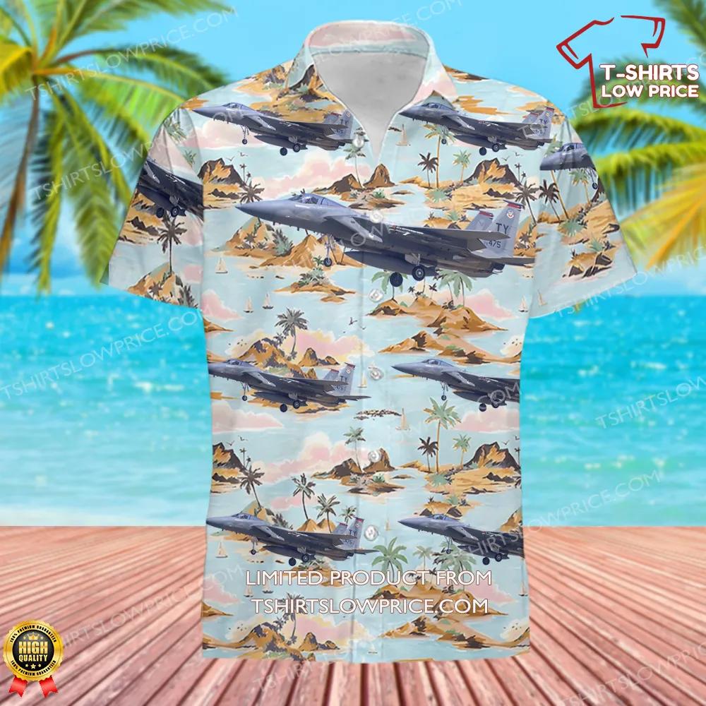 USA Air Force McDonnell Douglas F 15C Eagle Hawaiian Shirt 3 USA Air Force McDonnell Douglas F 15C Eagle Hawaiian Shirt 3