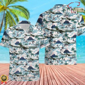 USA Air Force Boeing WC-135B Hawaiian Shirt USA Air Force Boeing WC-135B Hawaiian Shirt