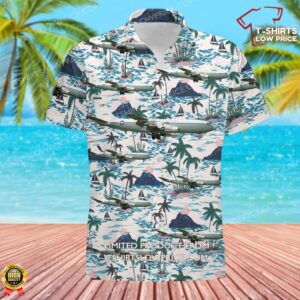 USA Air Force Boeing WC-135B Hawaiian Shirt
