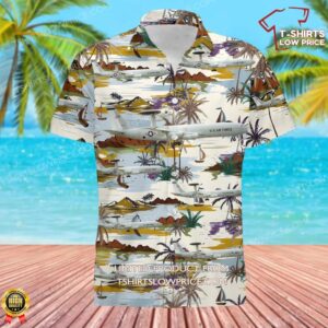 USA Air Force Boeing E-3B Sentry Hawaiian Shirt