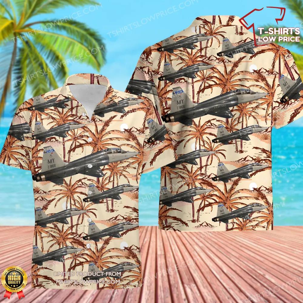 USA Air Force Northrop AT-38B Talon Hawaiian Shirt USA Air Force Northrop AT 38B Talon Hawaiian Shirt 2