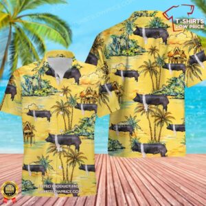 Hampshire Sow Pig Hawaiian Shirt