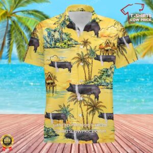 Hampshire Sow Pig Hawaiian Shirt