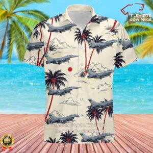 USA Air Force General Dynamics F-16CM Fighting Falcon Hawaiian Shirt
