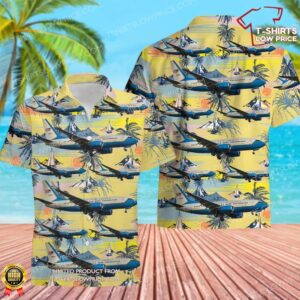 USA Air Force Boeing C-40C Hawaiian Shirt USA Air Force Boeing C-40C Hawaiian Shirt